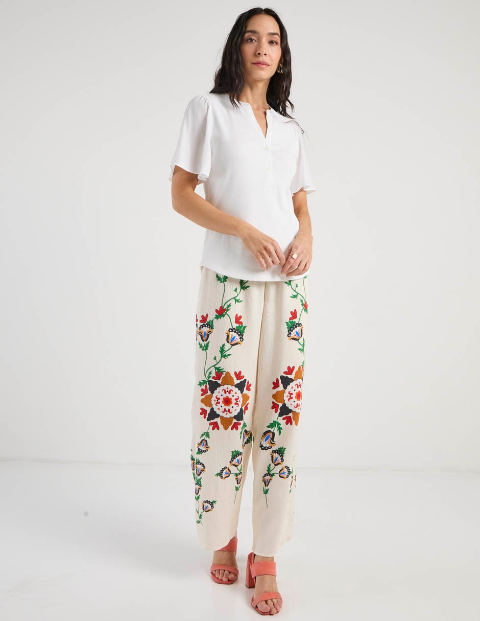 Blusa Chico's manga corta para mujer