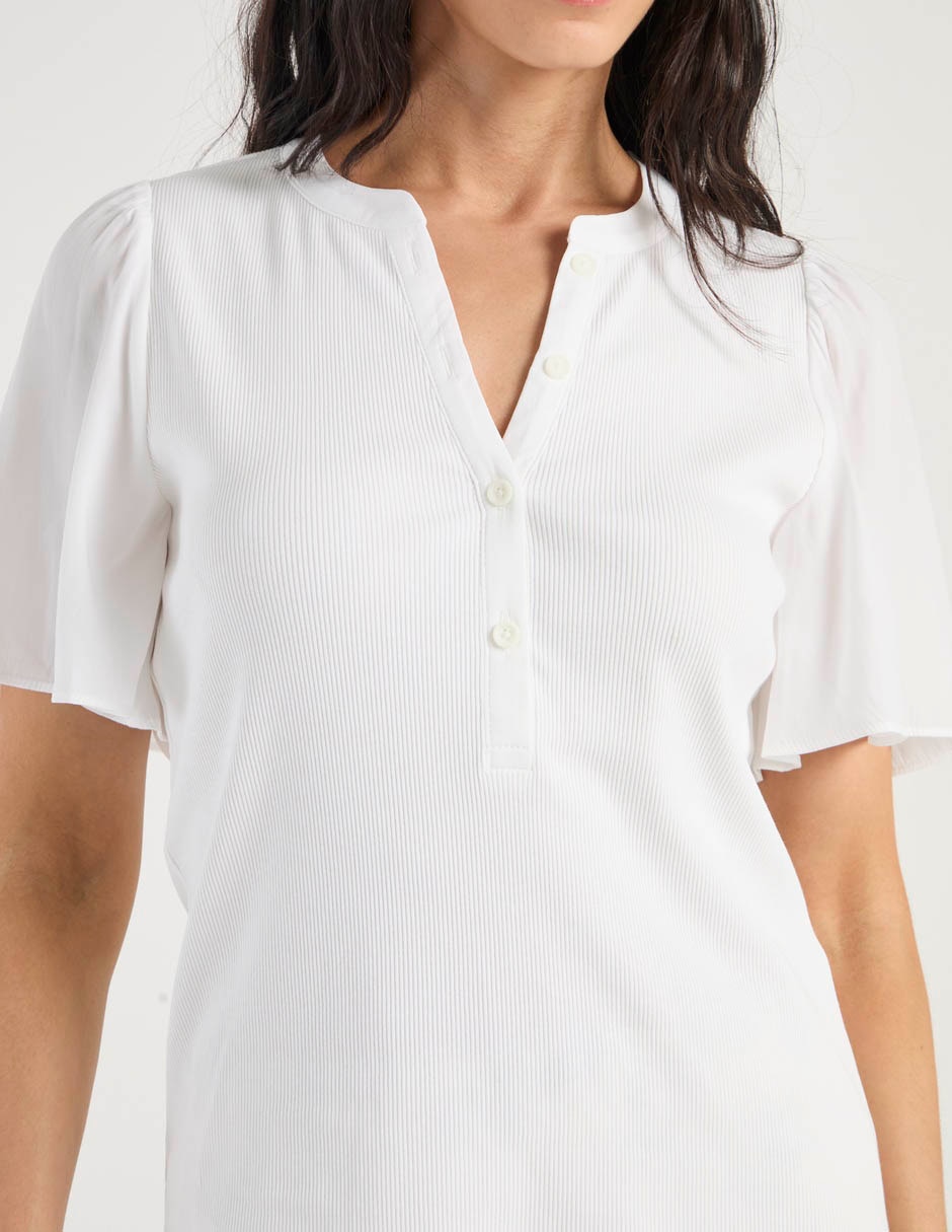 Blusa Chico's manga corta para mujer