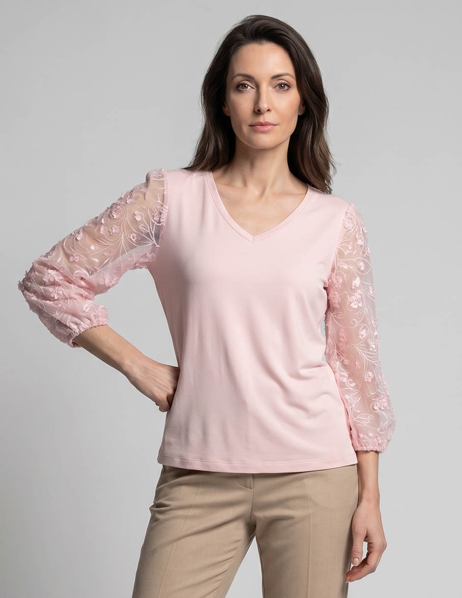 Blusa Regular Para Mujer