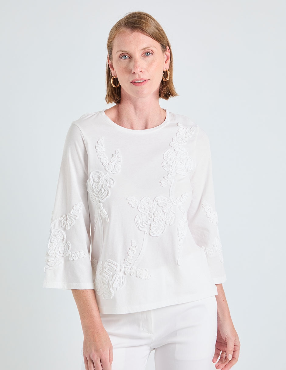Blusa manga larga para mujer