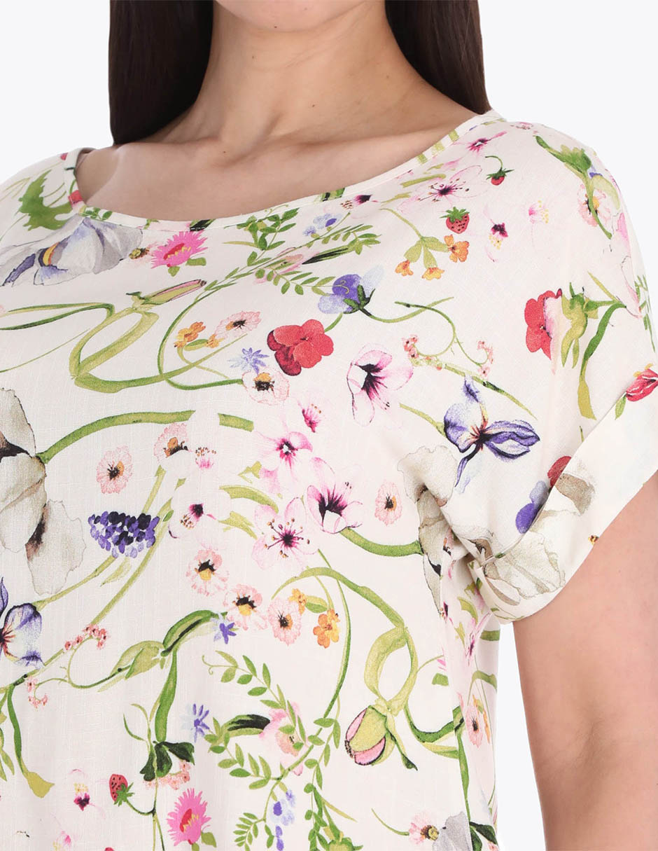Blusa manga corta para mujer 4