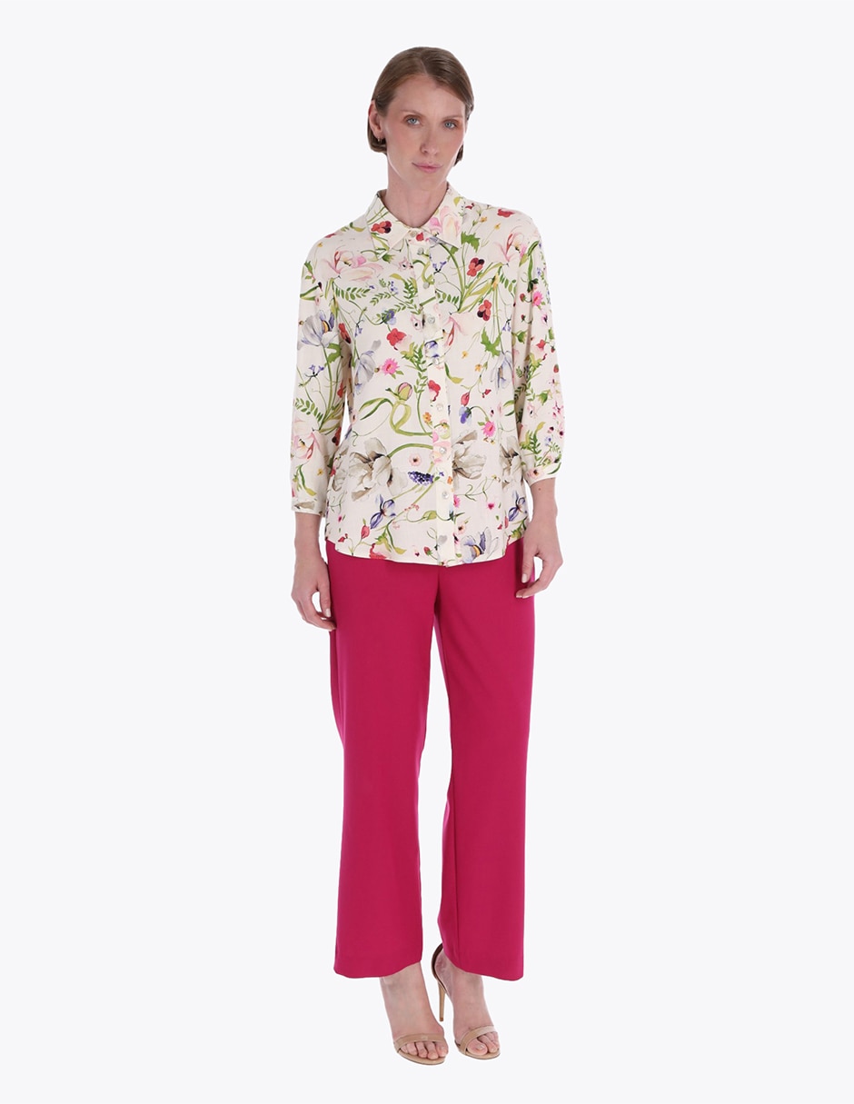 Blusa camisera manga larga para mujer 3