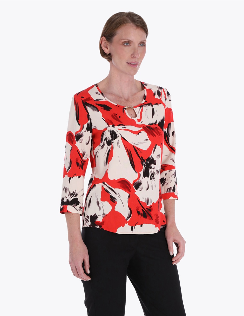 Blusa manga 3/4 para mujer
