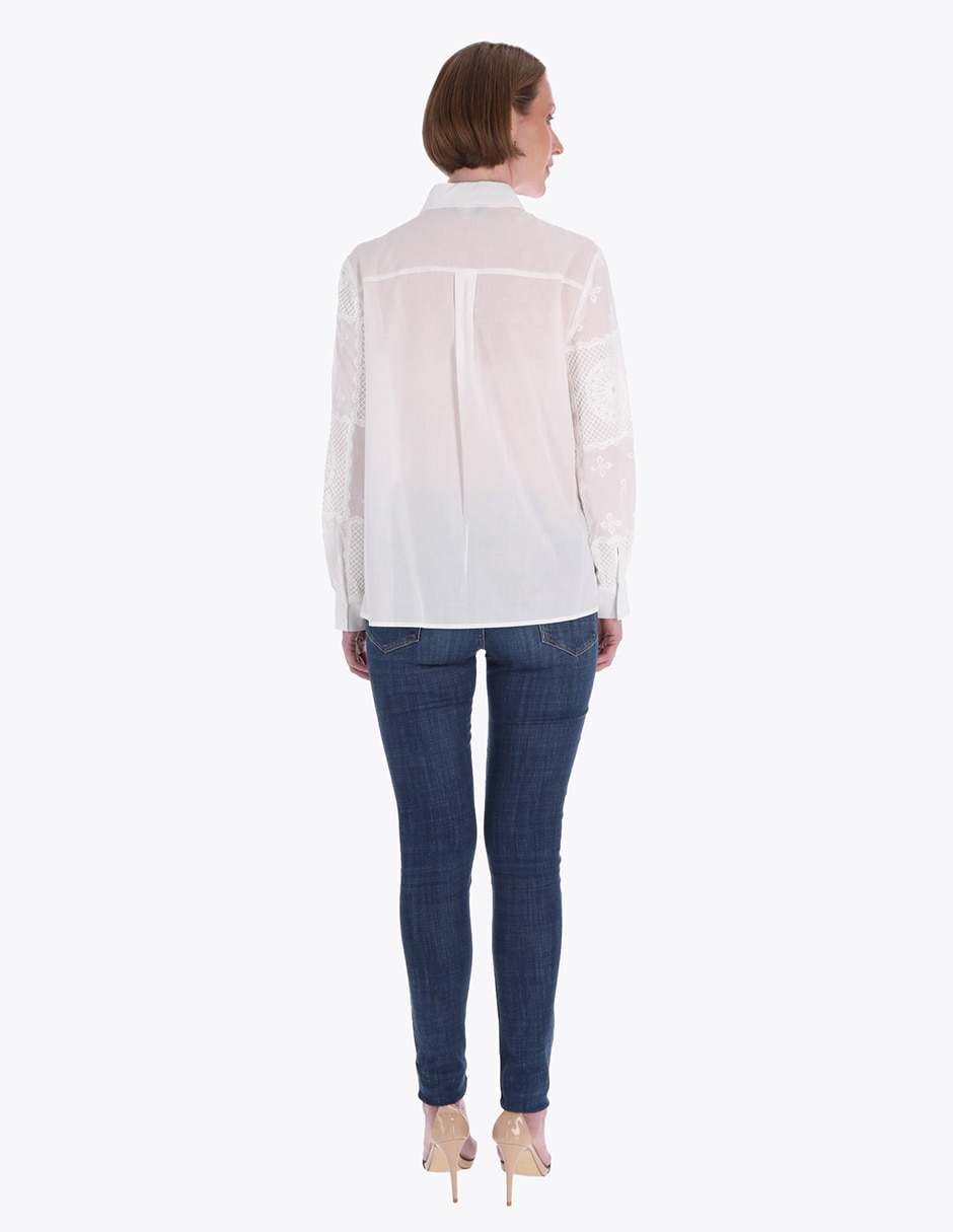 Blusa manga larga para mujer