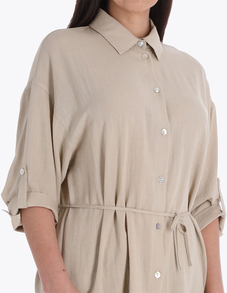 Blusa túnica Charme manga 3/4 para mujer