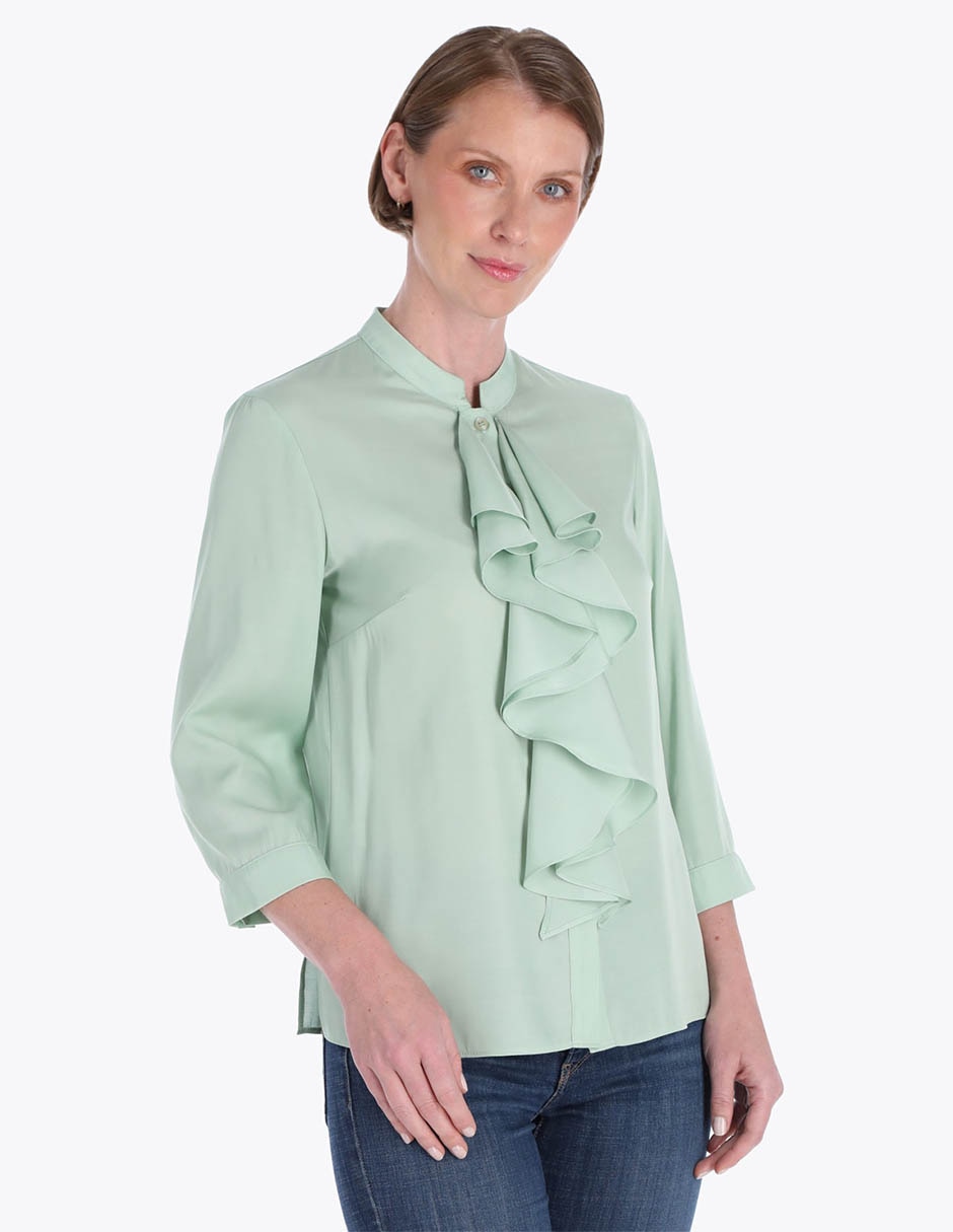 Blusa camisera manga 3/4 para mujer Blusa camisera manga 3/4 para mujer