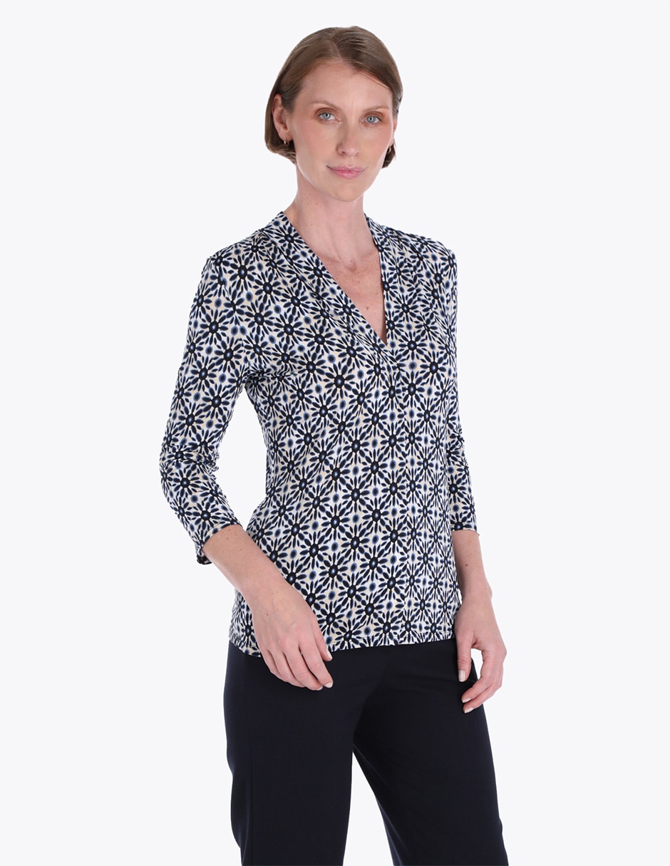 Blusa manga 3/4 para mujer Blusa manga 3/4 para mujer