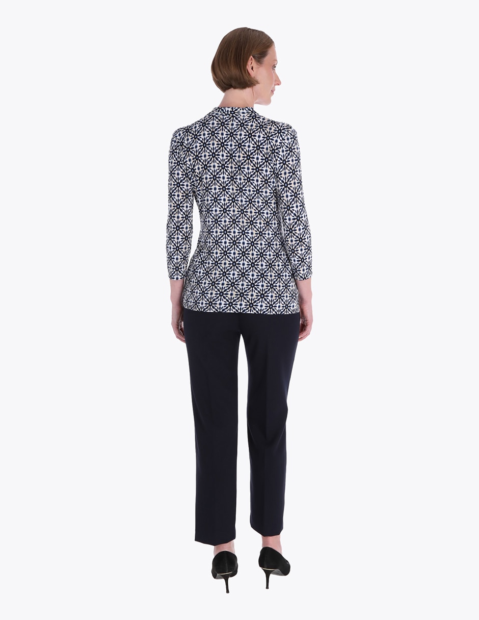 Blusa Charme manga 3/4 para mujer