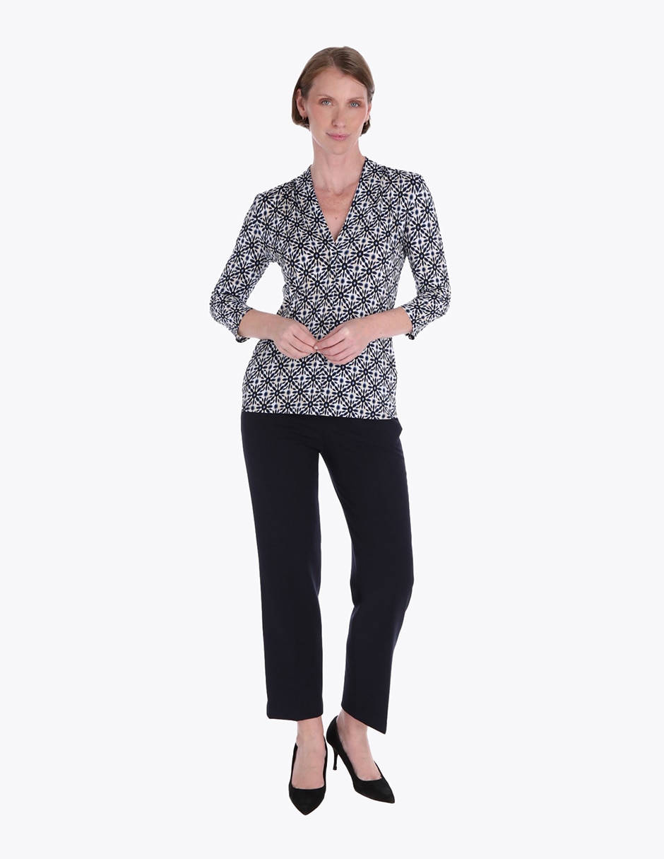 Blusa Charme manga 3/4 para mujer