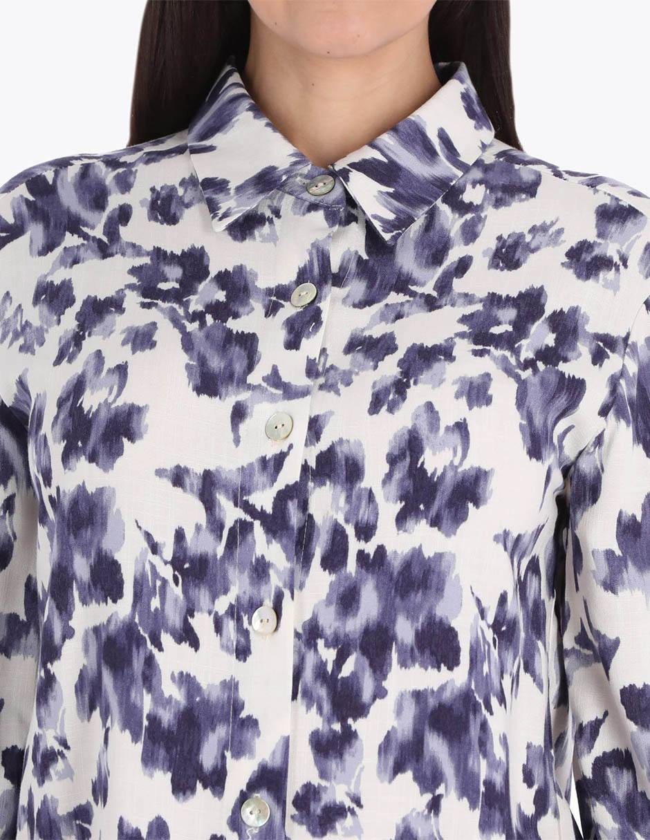 Blusa camisera manga 3/4 para mujer 2