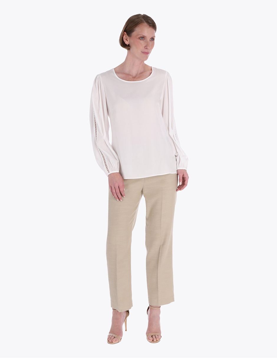 Blusa Charme manga larga para mujer