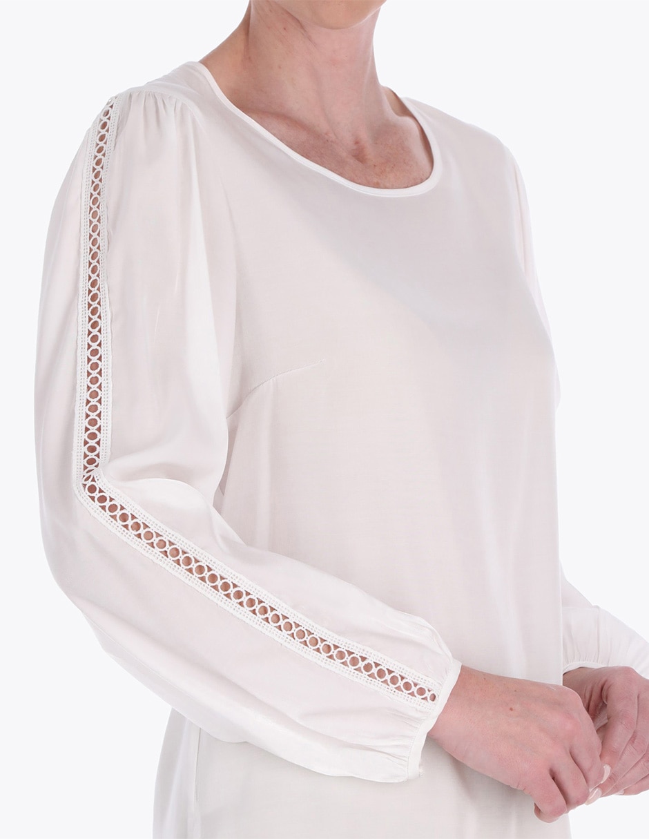 Blusa Charme manga larga para mujer