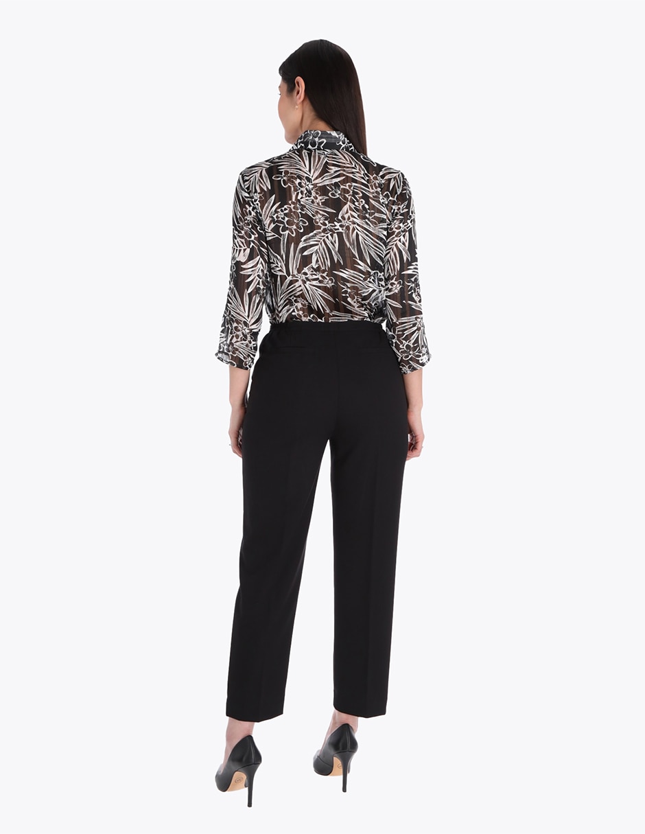 Pantalón de vestir slim para mujer 4