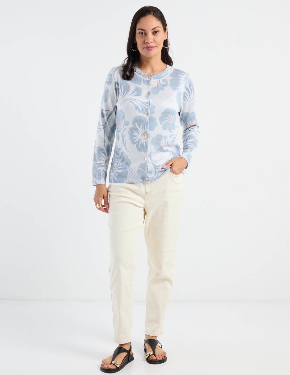 Suéter cuello redondo para mujer