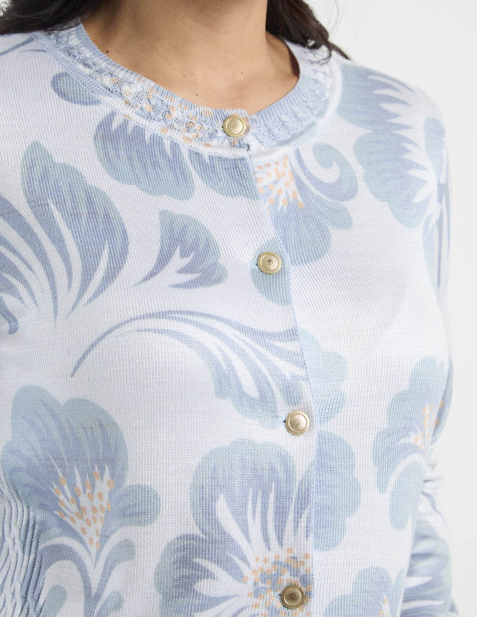 Suéter cuello redondo para mujer