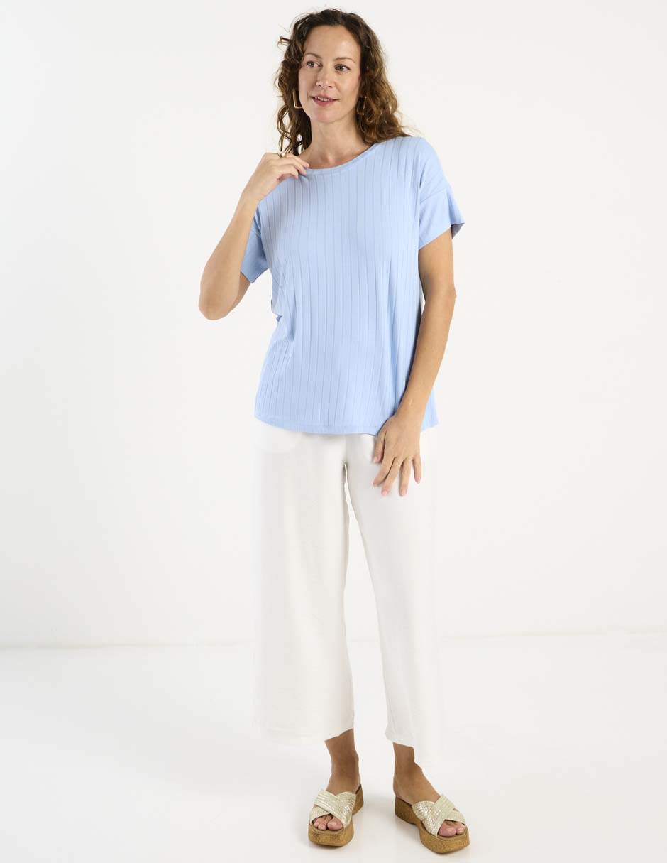 Blusa manga corta para mujer 8