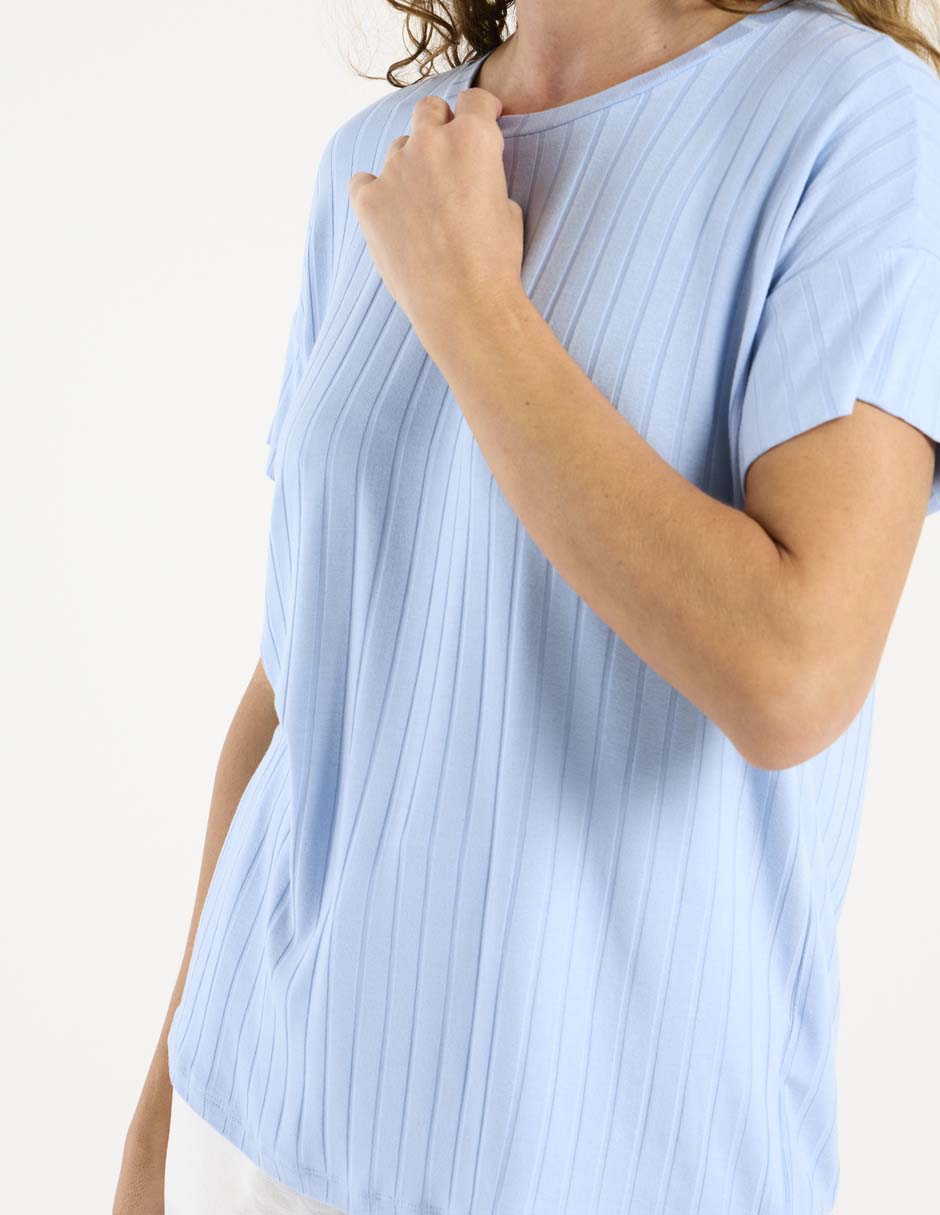 Blusa manga corta para mujer 9