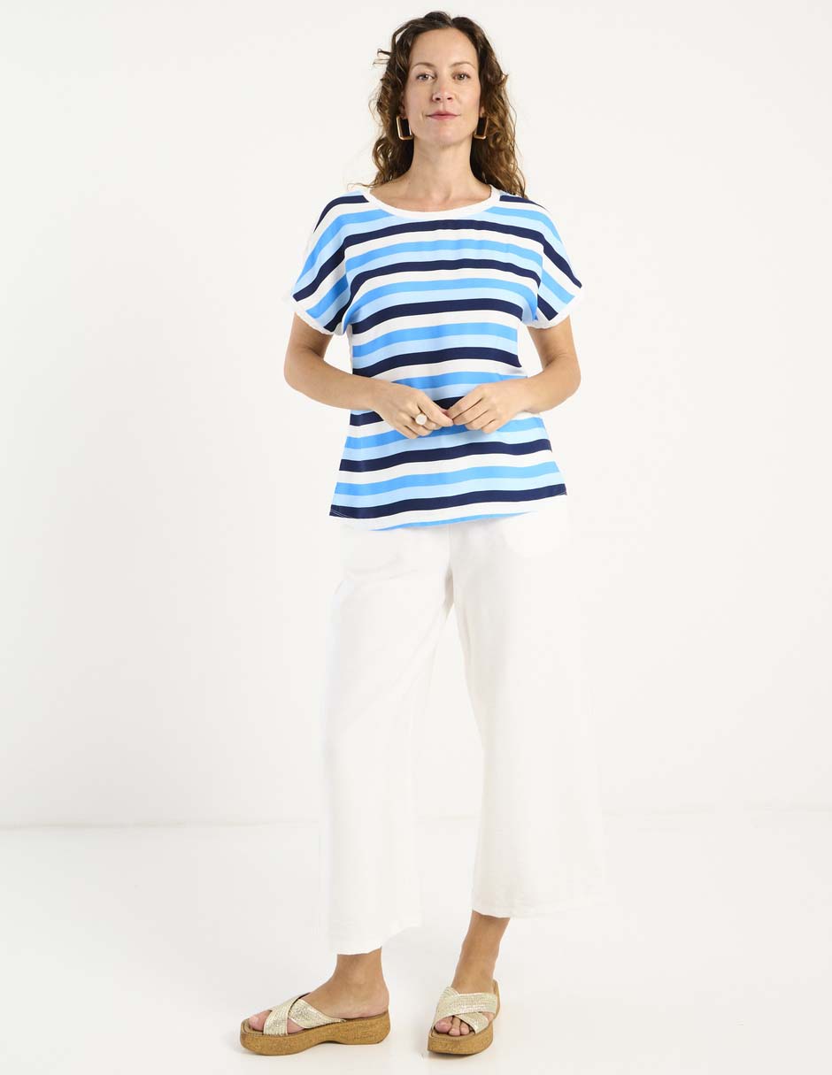Blusa manga corta para mujer 8