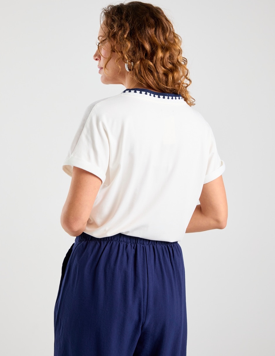 Blusa manga corta para mujer 12