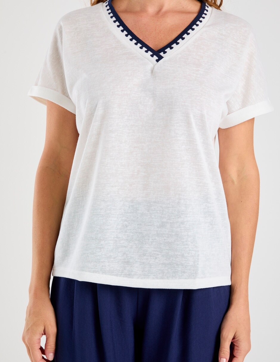 Blusa manga corta para mujer 13