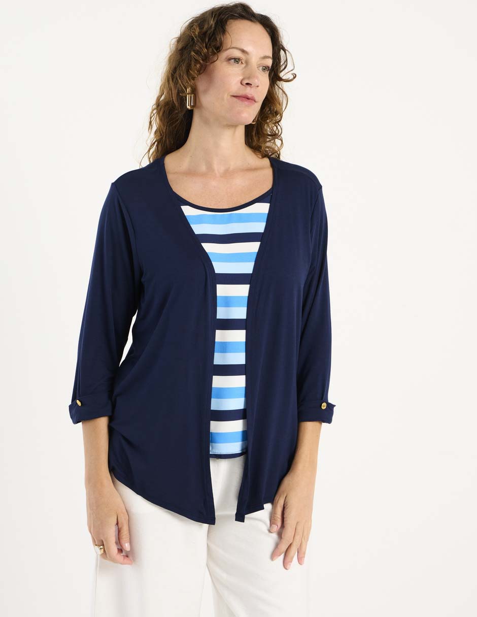 Blusa manga 3/4 para mujer 1