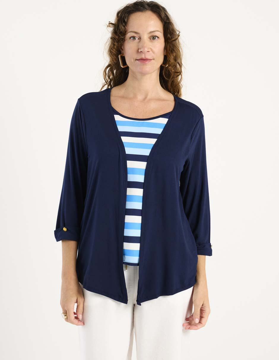 Blusa manga 3/4 para mujer 7