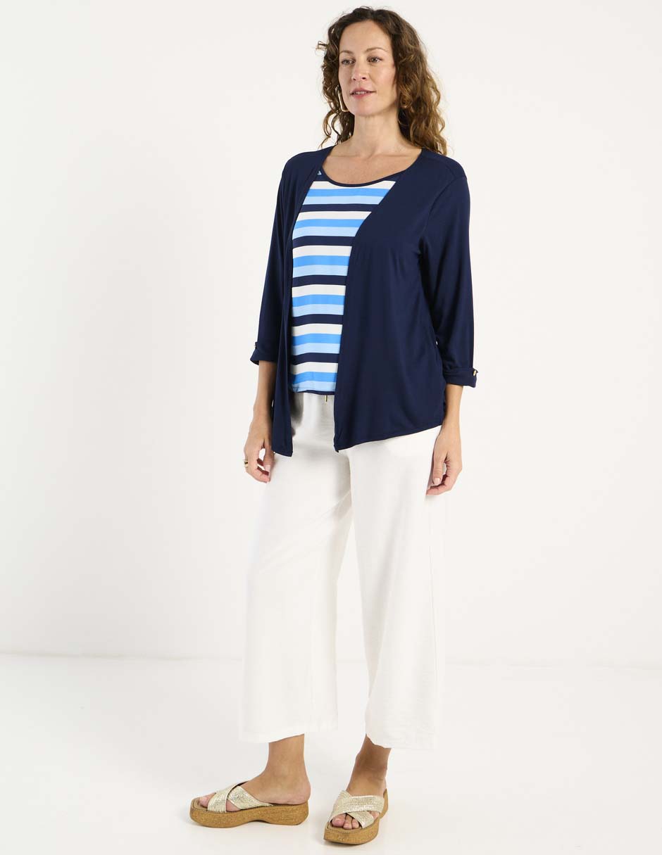 Blusa manga 3/4 para mujer 8