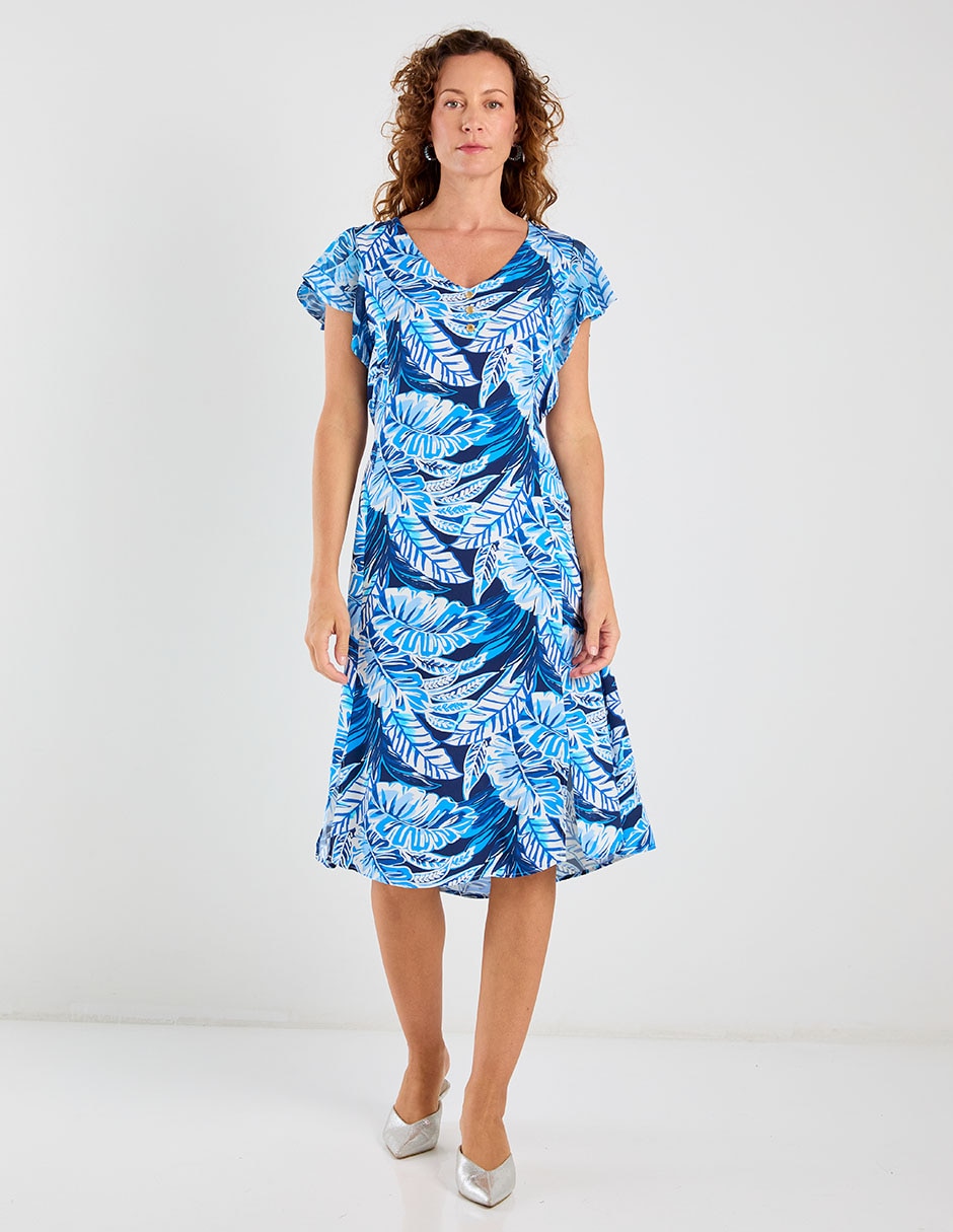 Vestido midi casual para mujer Vestido midi casual para mujer