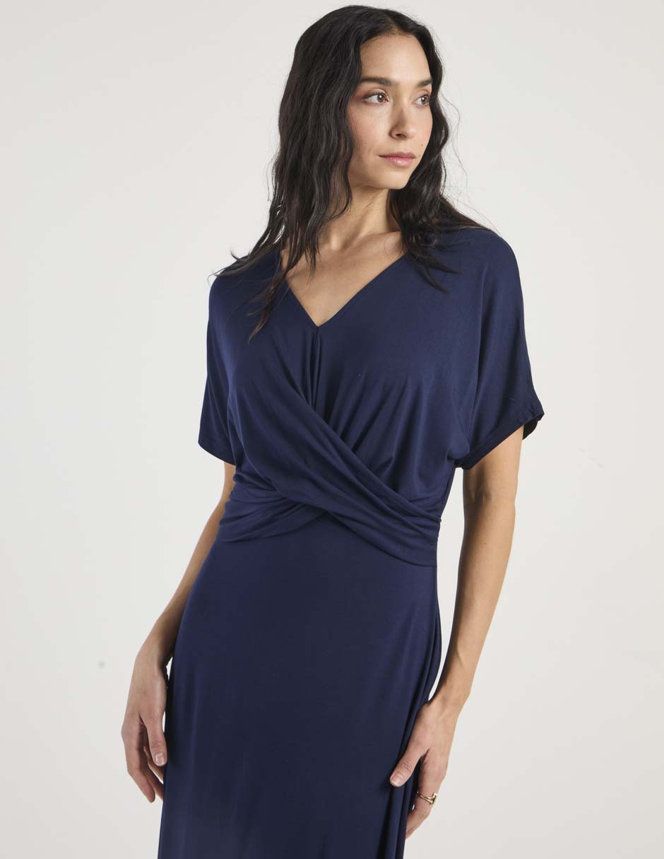 Vestido midi formal damaia atelier para mujer
