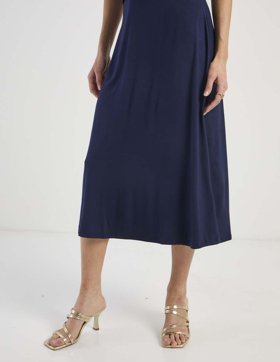 Vestido midi formal damaia atelier para mujer