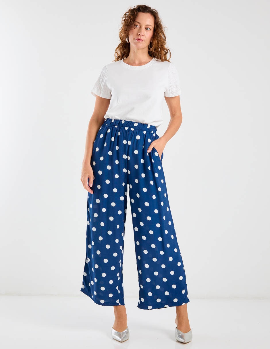 Pantalón relaxed amplio para mujer 7