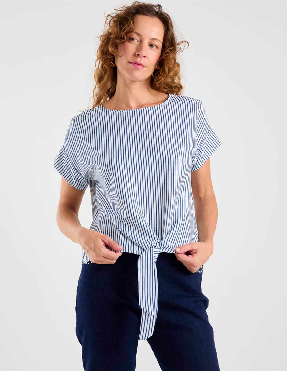 Blusa manga corta para mujer