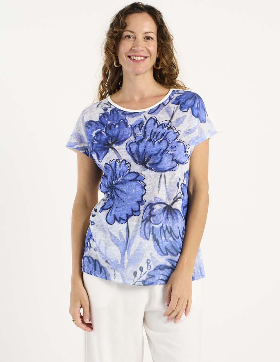 Blusa manga corta para mujer 1