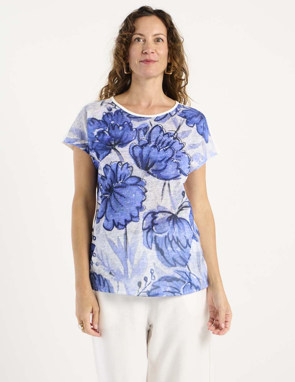 Blusa manga corta para mujer 7