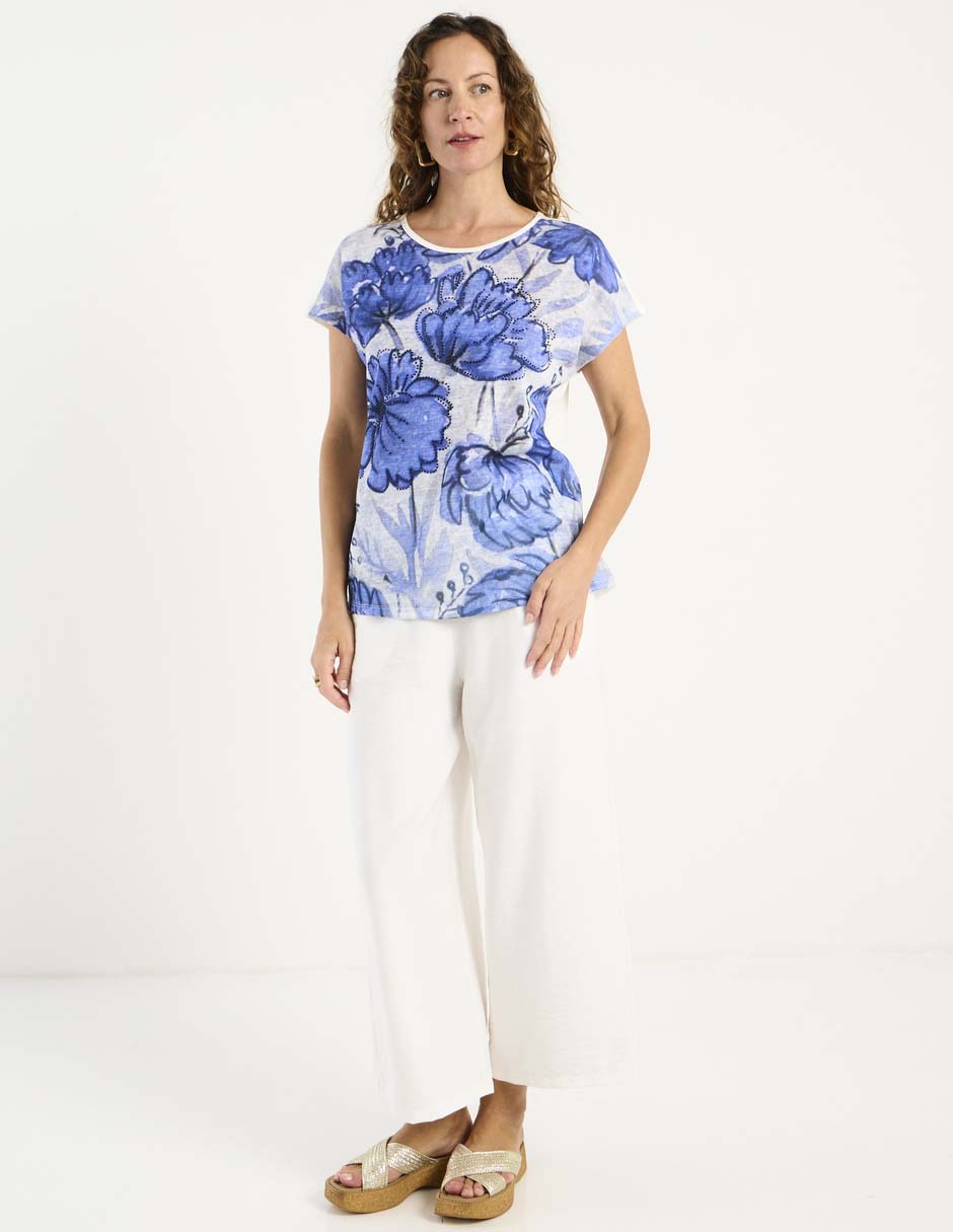 Blusa manga corta para mujer 8