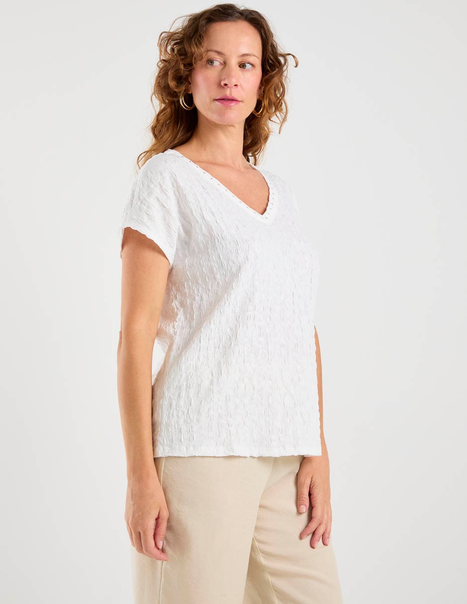 Blusa manga corta para mujer 2