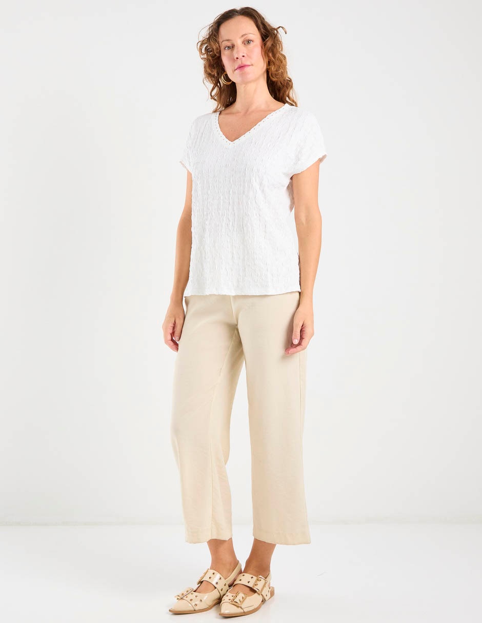 Blusa manga corta para mujer 3