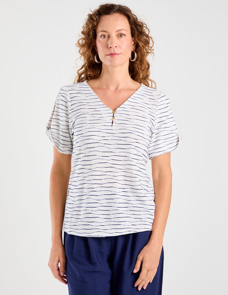 Blusa manga corta para mujer 1