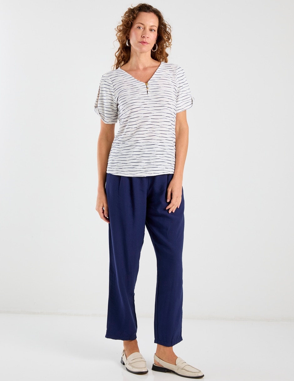 Blusa manga corta para mujer 8