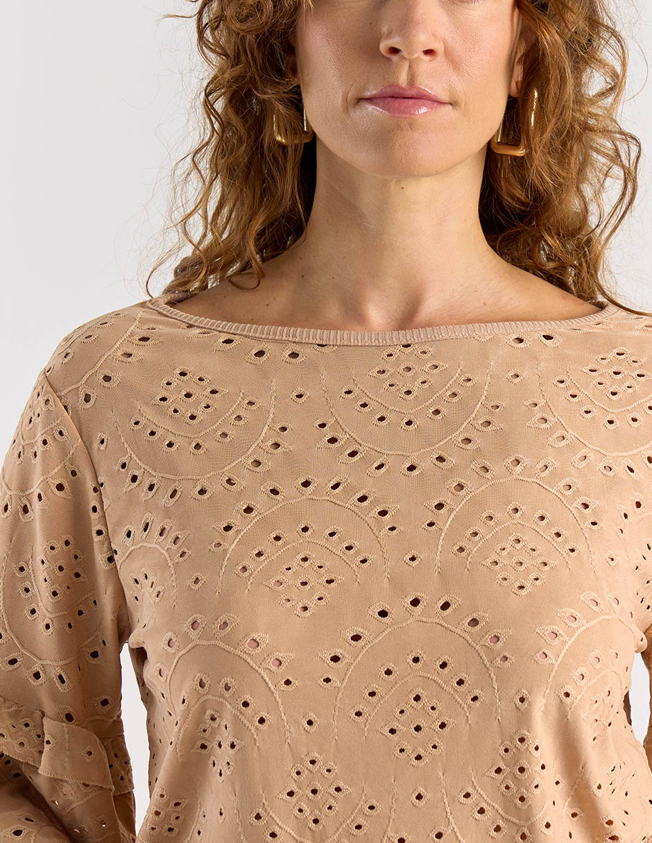 Blusa manga al codo para mujer 10