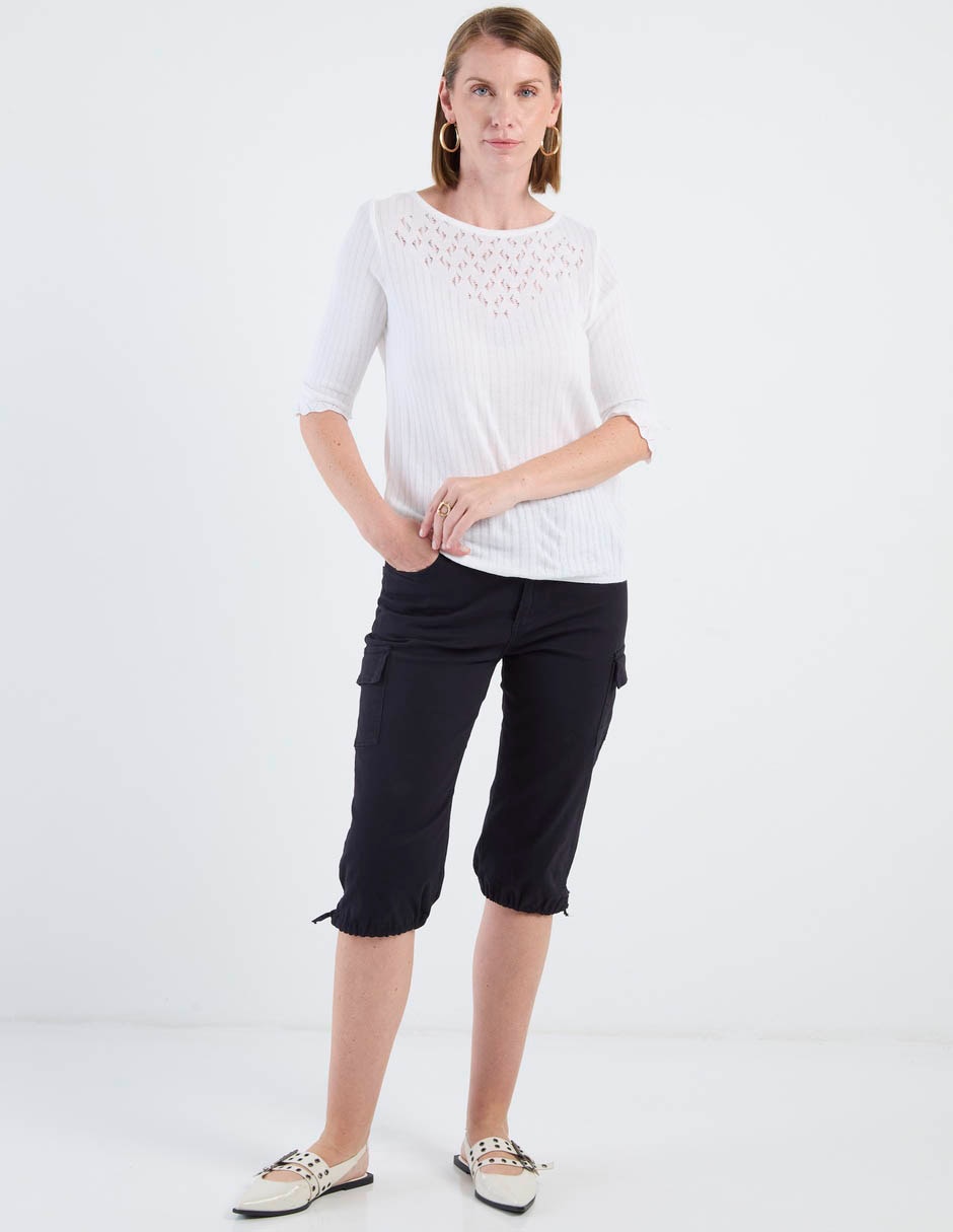 Blusa manga corta para mujer 3
