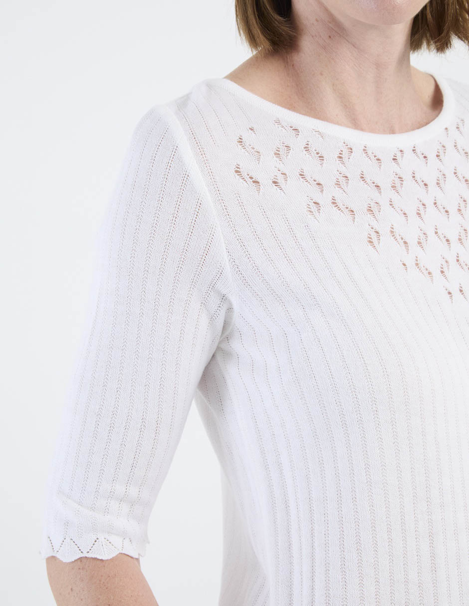 Blusa manga corta para mujer 4