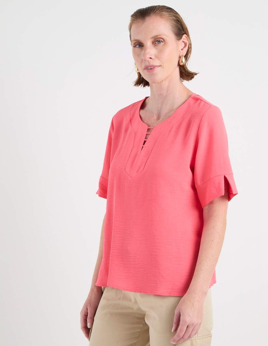 Blusa manga al codo para mujer 7