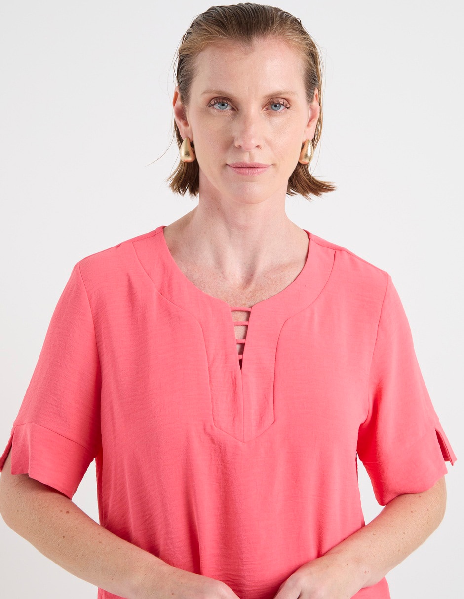 Blusa manga al codo para mujer 9