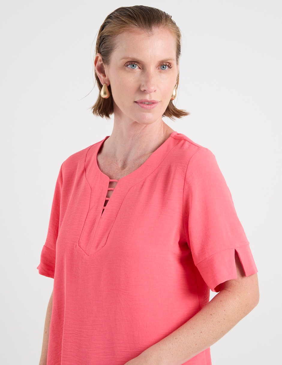 Blusa manga al codo para mujer 10