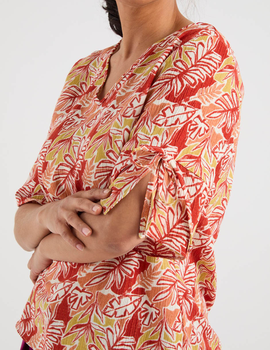 Blusa manga al codo para mujer 10