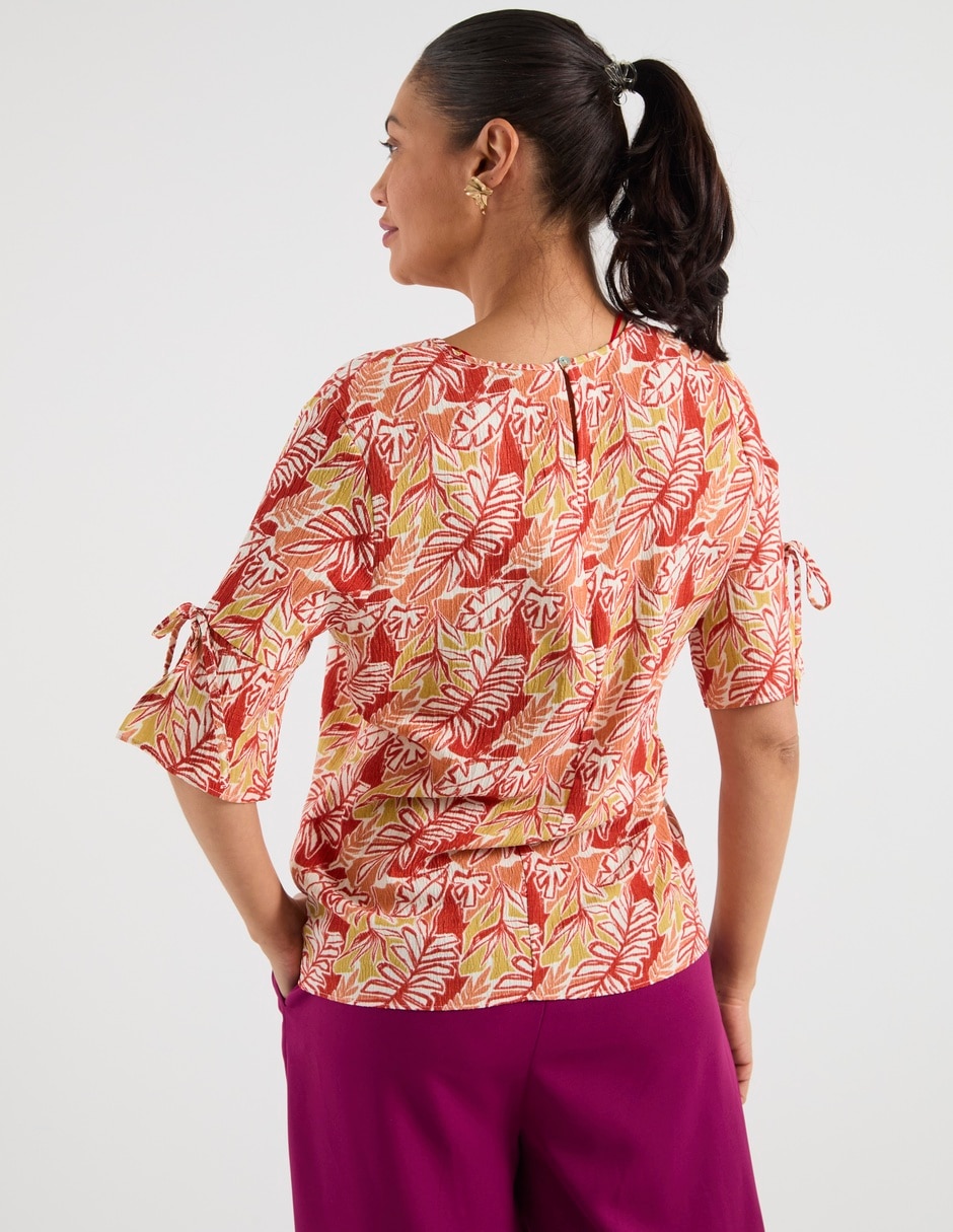 Blusa manga al codo para mujer 11