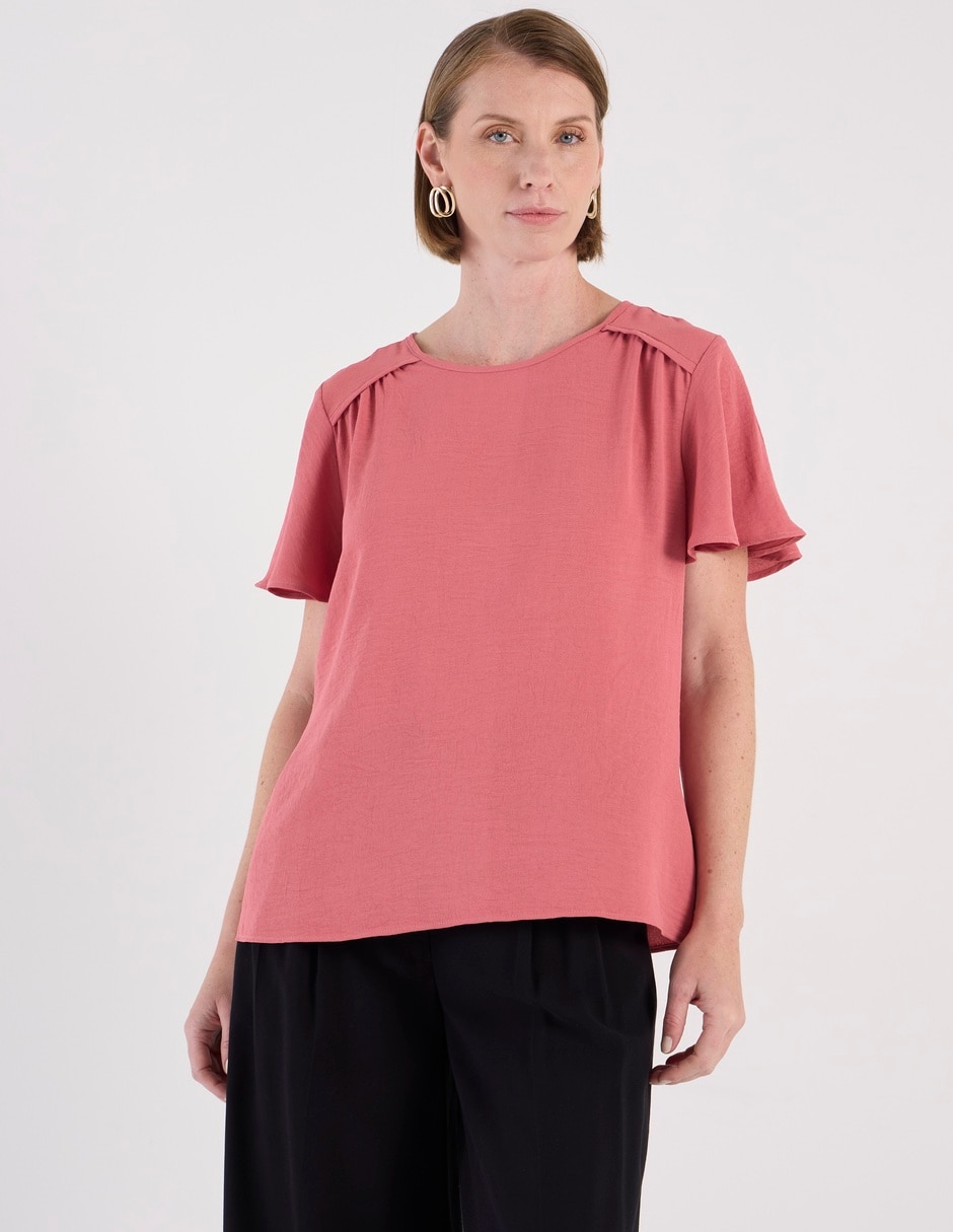 Blusa manga corta para mujer 7