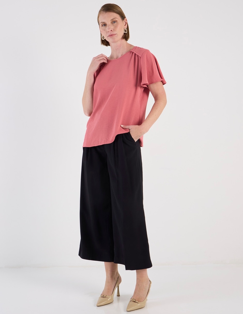 Blusa manga corta para mujer 8