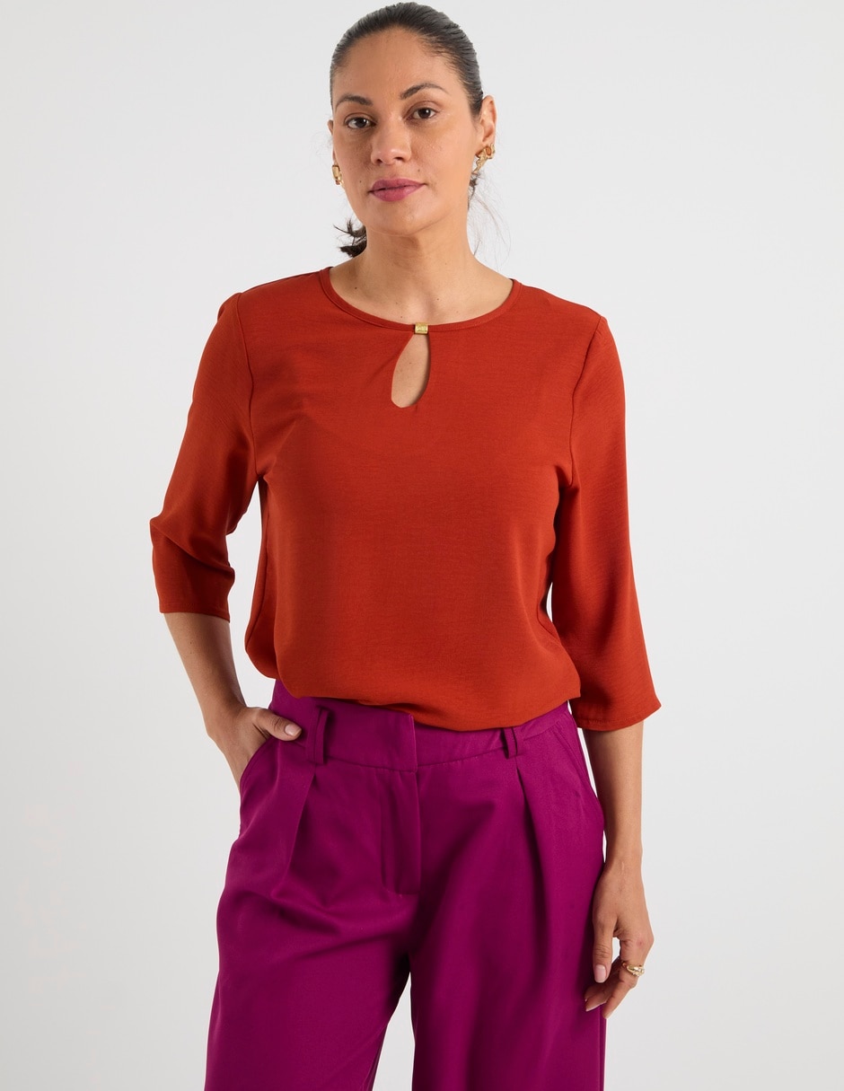 Blusa Damaia Atelier manga 3/4 para mujer